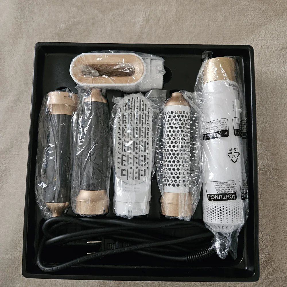NoraStyler Multistyler 5-in-1 Hair Styler Pro — White & Gold